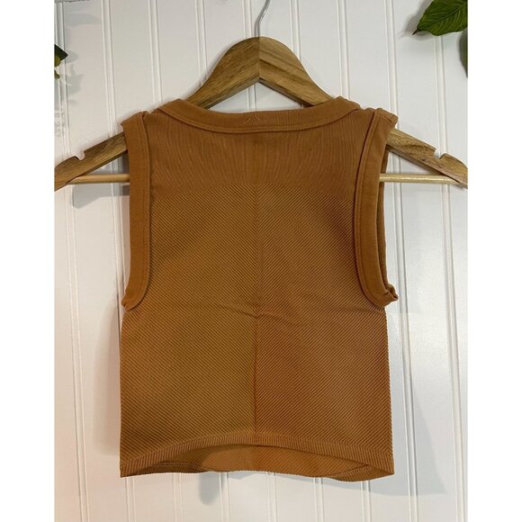 FREE PEOPLE FP MOVEMENT Free Throw Muscle Tank Heather Brown XS/S - Picture 6 of 15